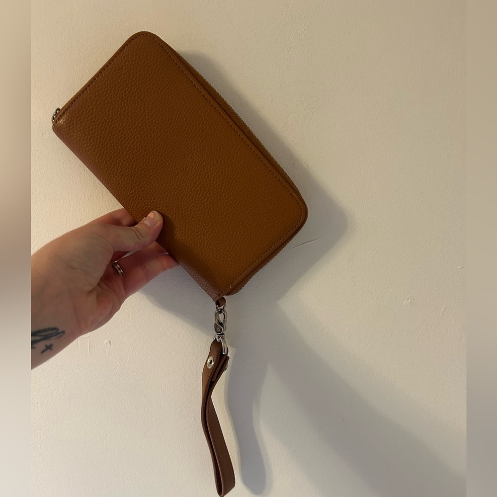 Thirty-One Brown Wristlet Clutch